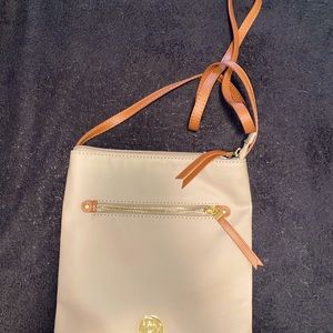 Joy Mangano Beige Crossbody Purse